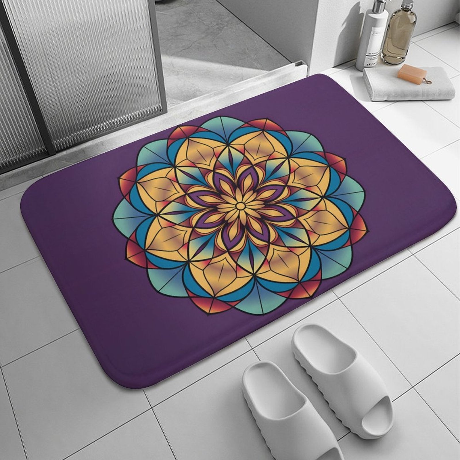 Lotus Coral Velvet Rug