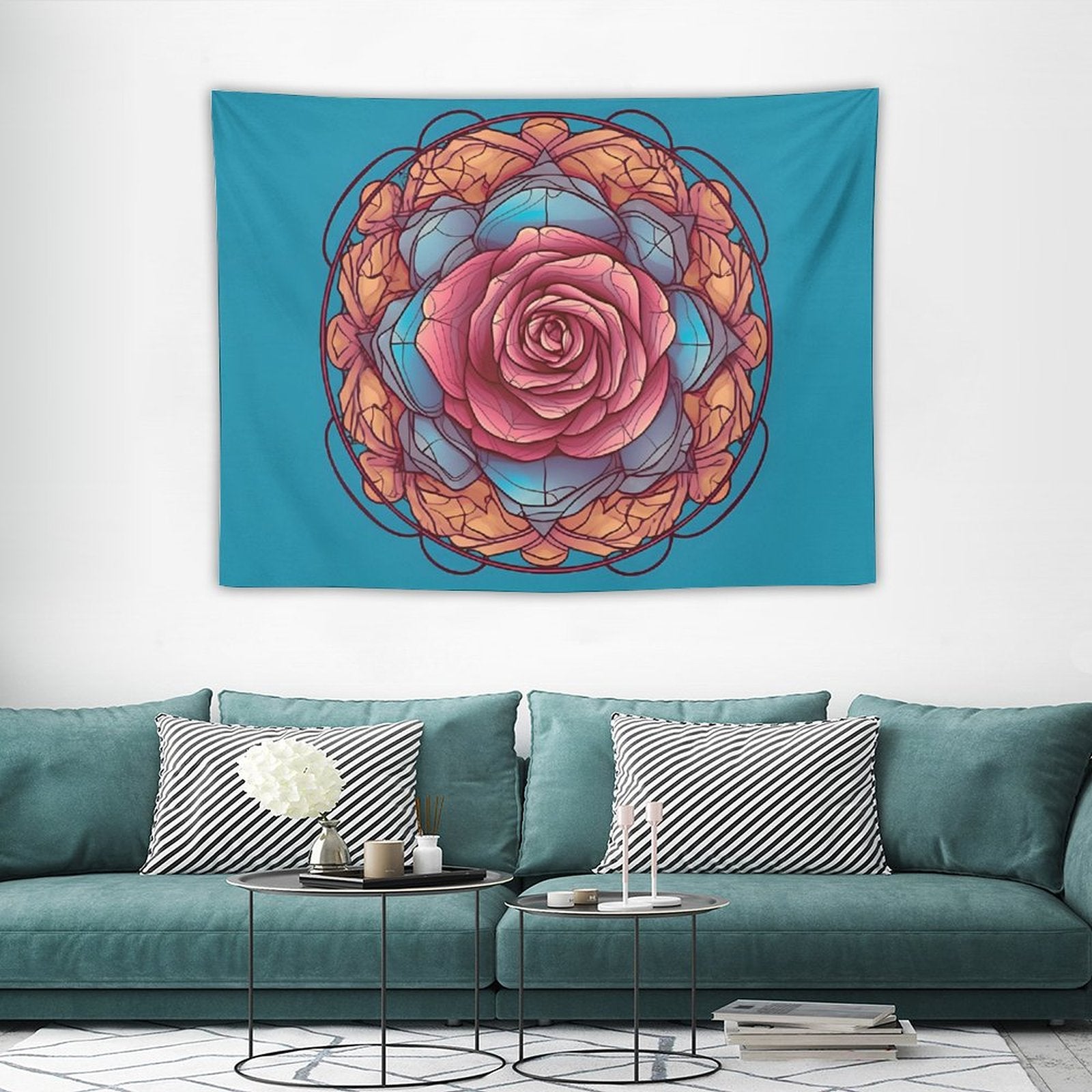 Tapiz de pared de rosas