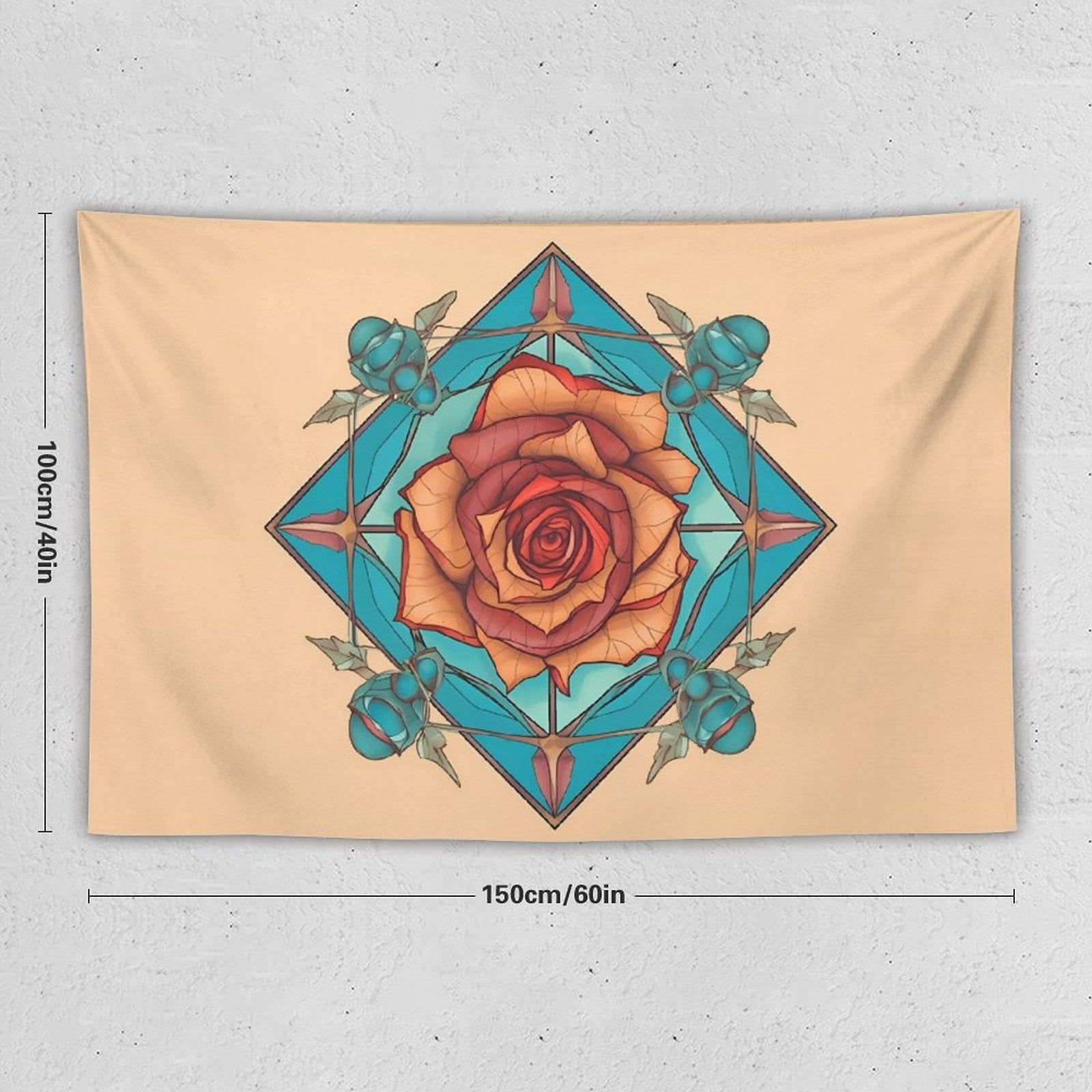 Rose Wall Tapestry