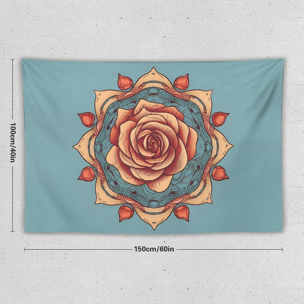 Tapiz de pared de rosas