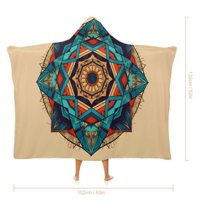 Geometric Hooded Blanket