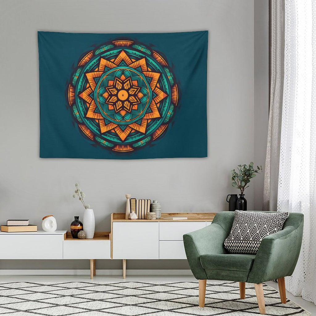 Tapiz geométrico de pared