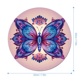 Butterfly Round Mouse Pad