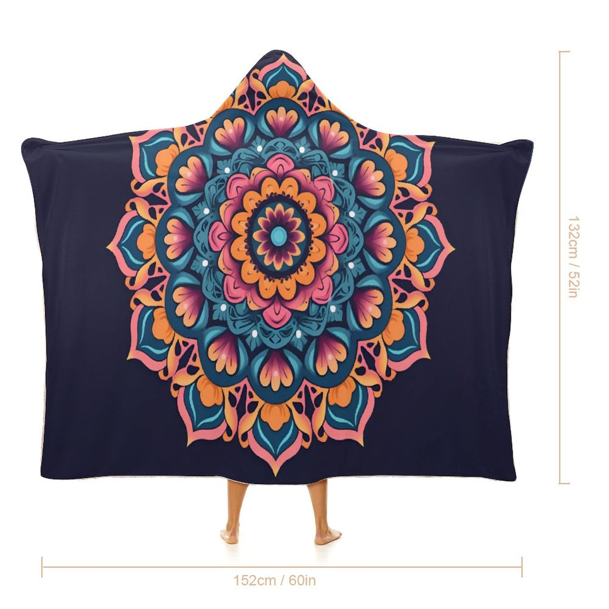 Flower Hooded Blanket