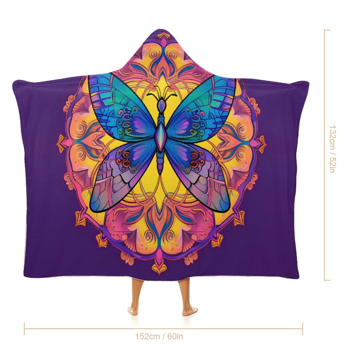 Butterfly Hooded Blanket