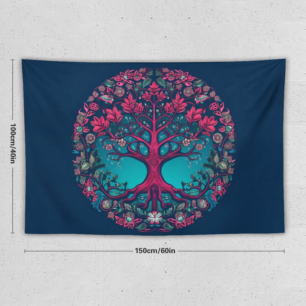 Tapiz de pared de árbol