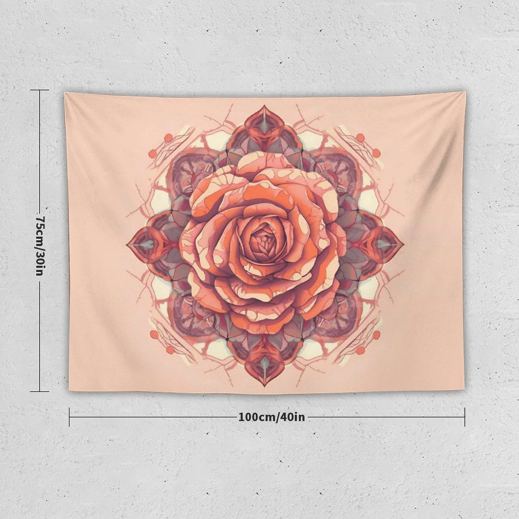 Tapiz de pared de rosas
