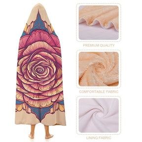 Rose Hooded Blanket