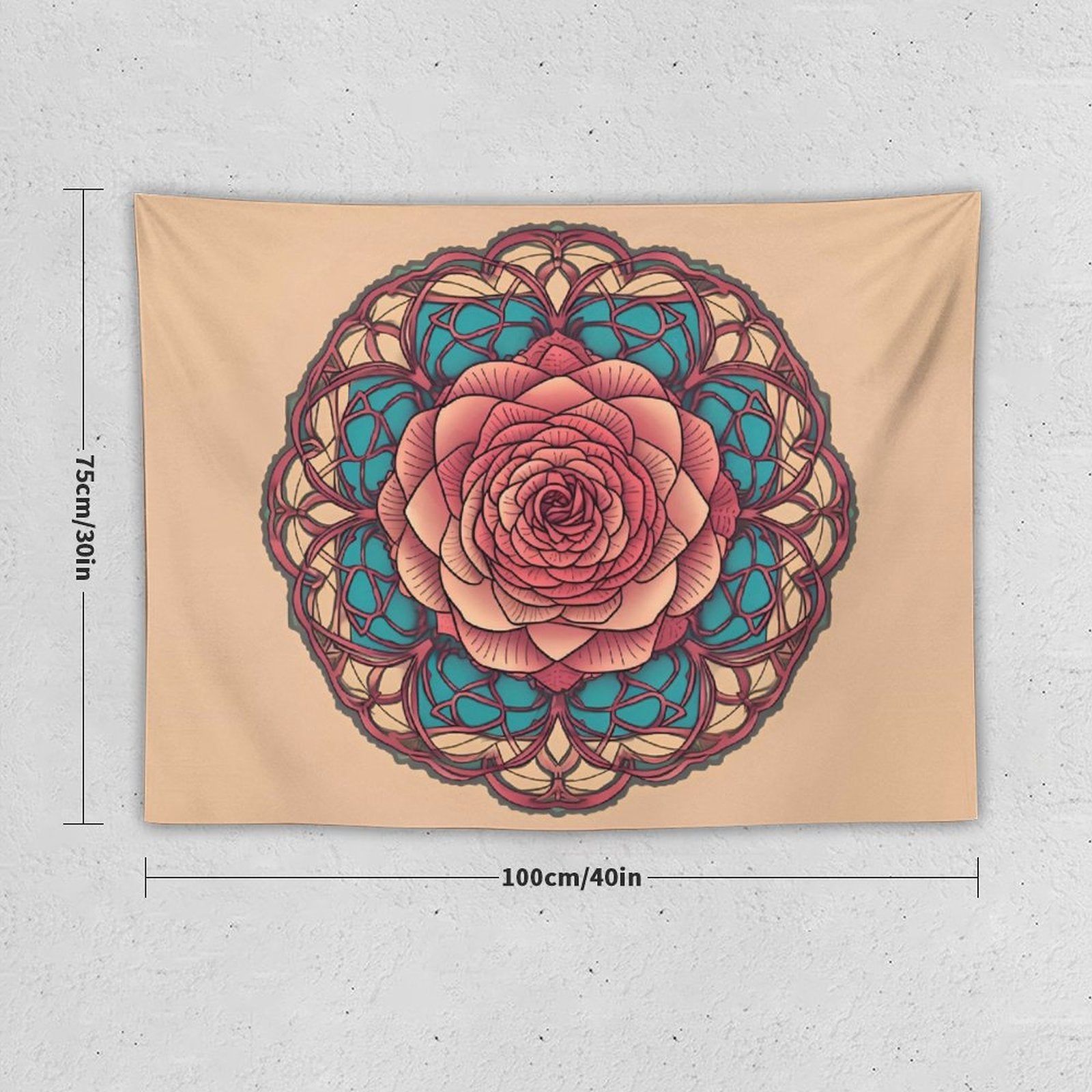 Tapiz de pared de rosas