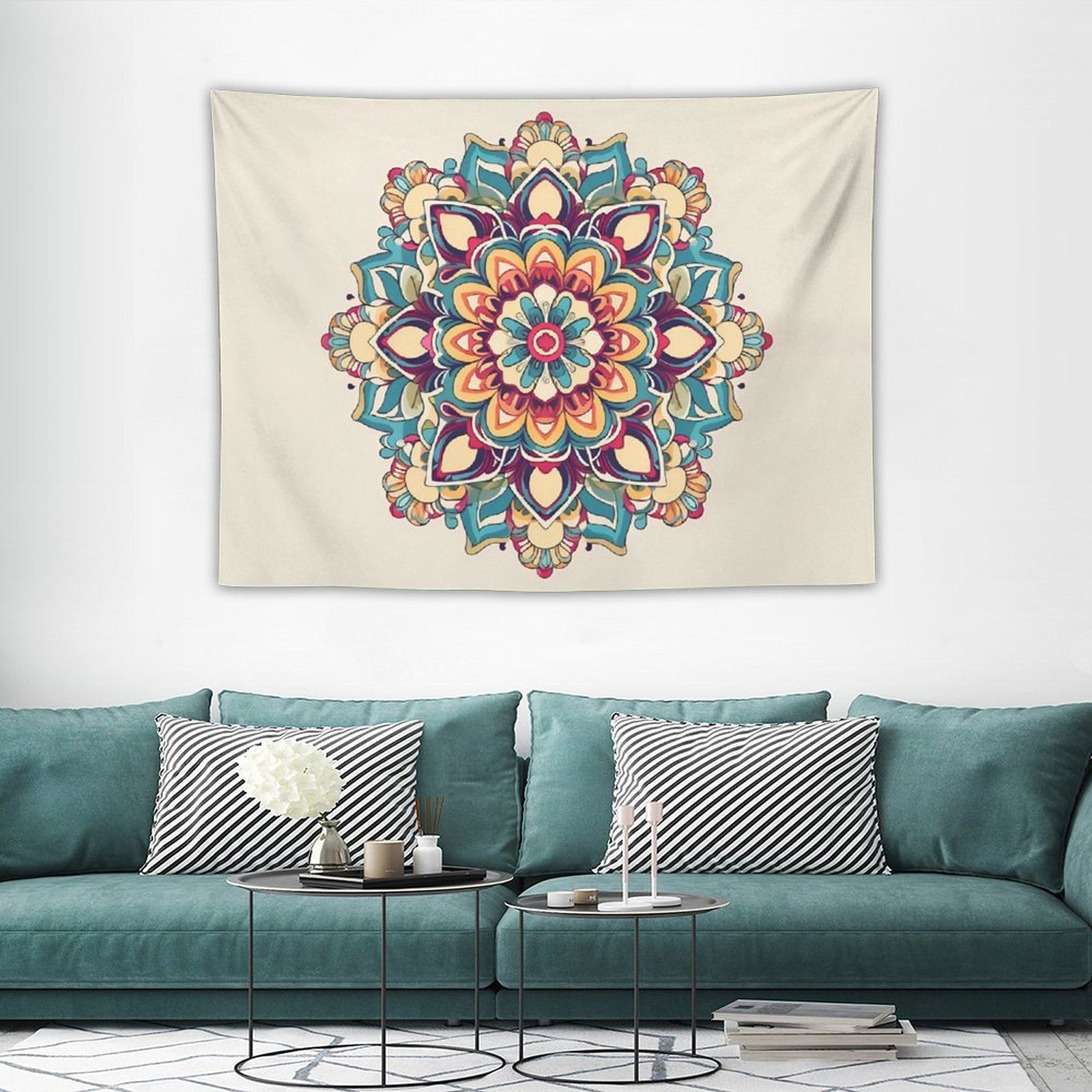 Tapiz de pared de flores