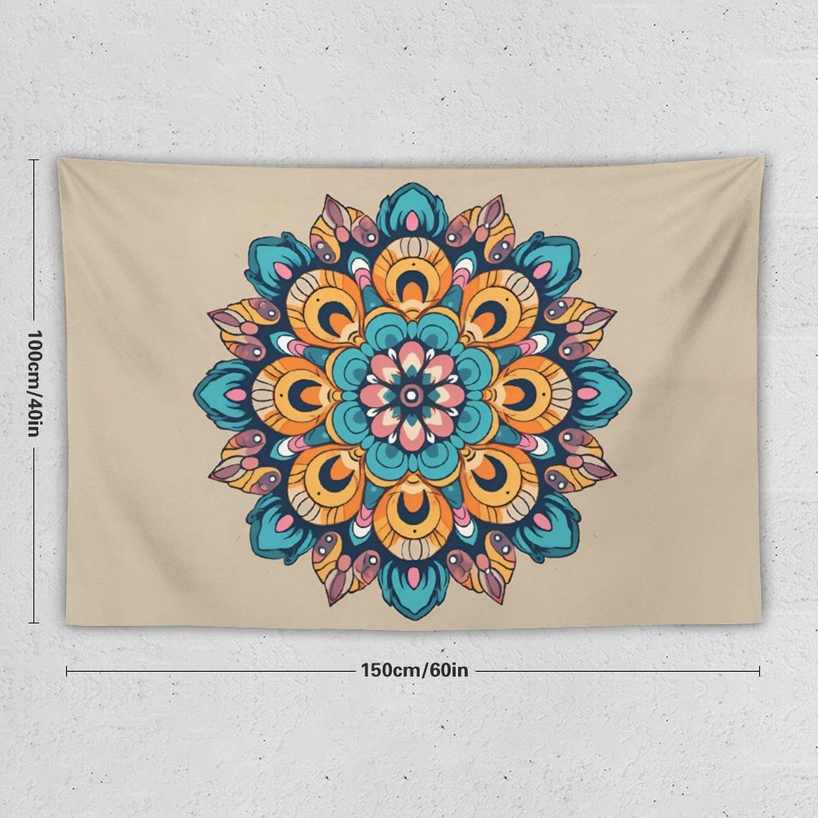 Tapiz de pared de flores