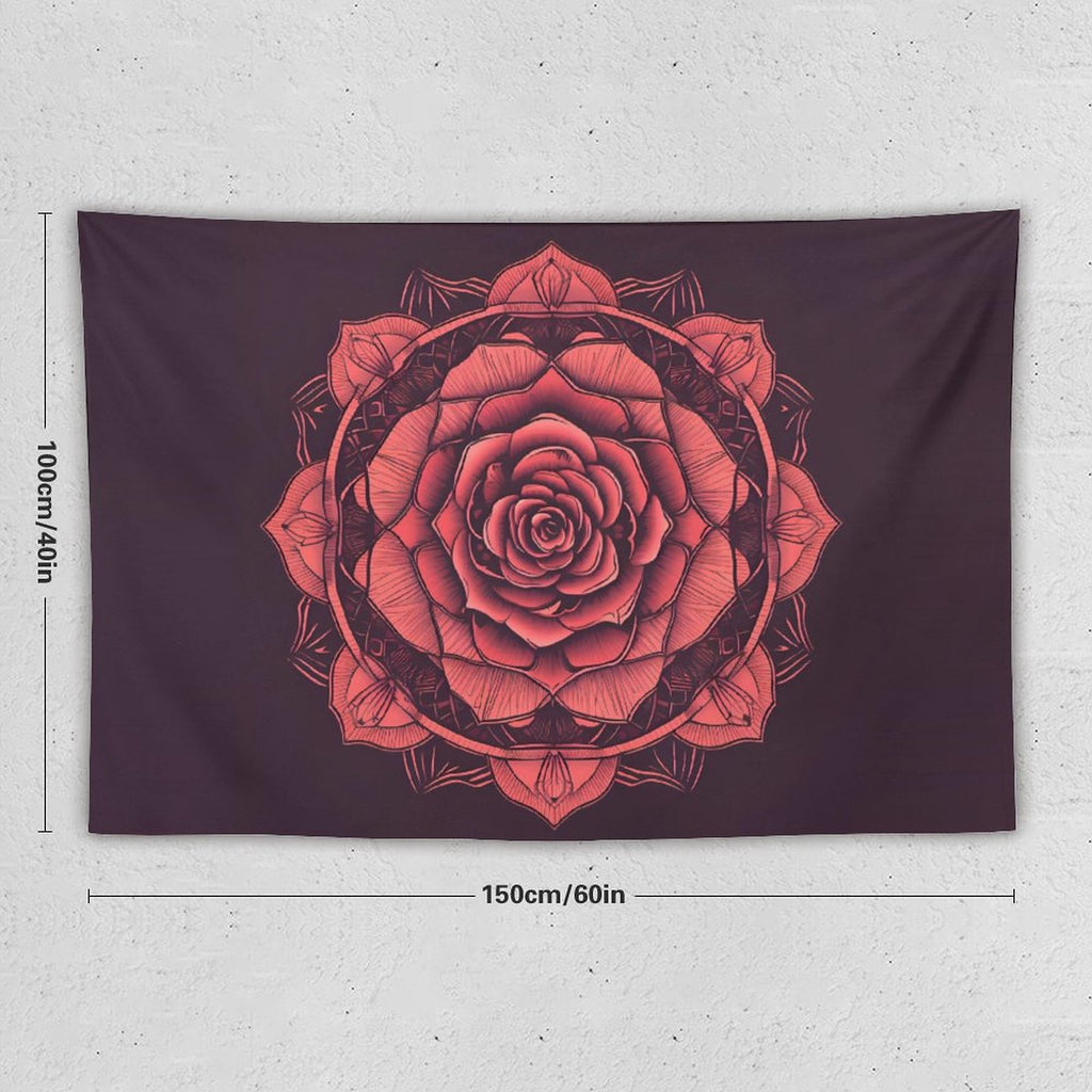 Tapiz de pared de rosas