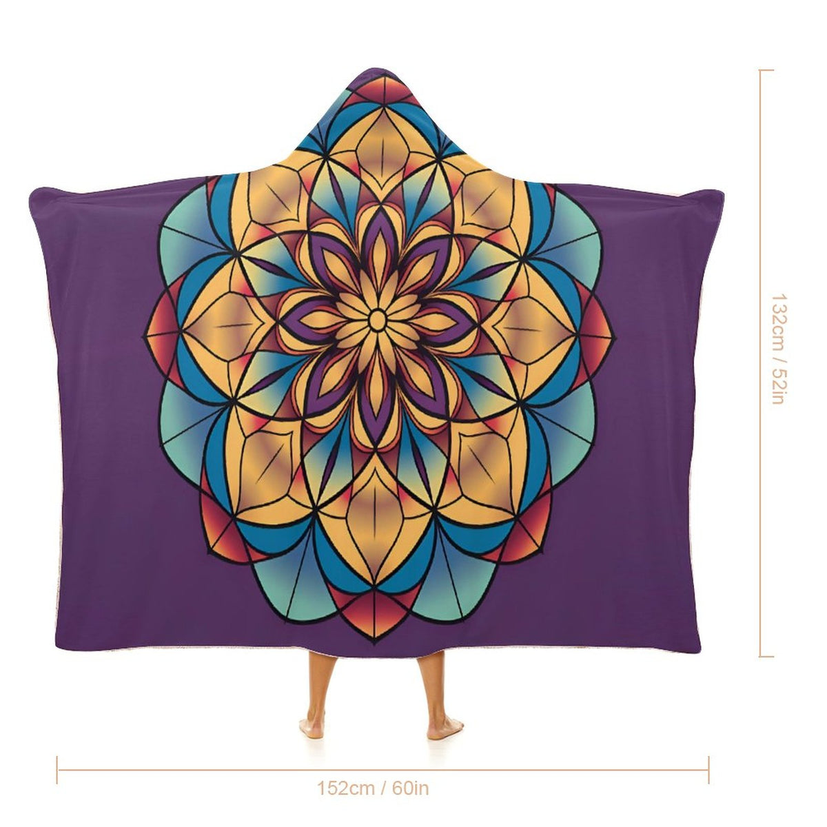 Lotus Hooded Blanket