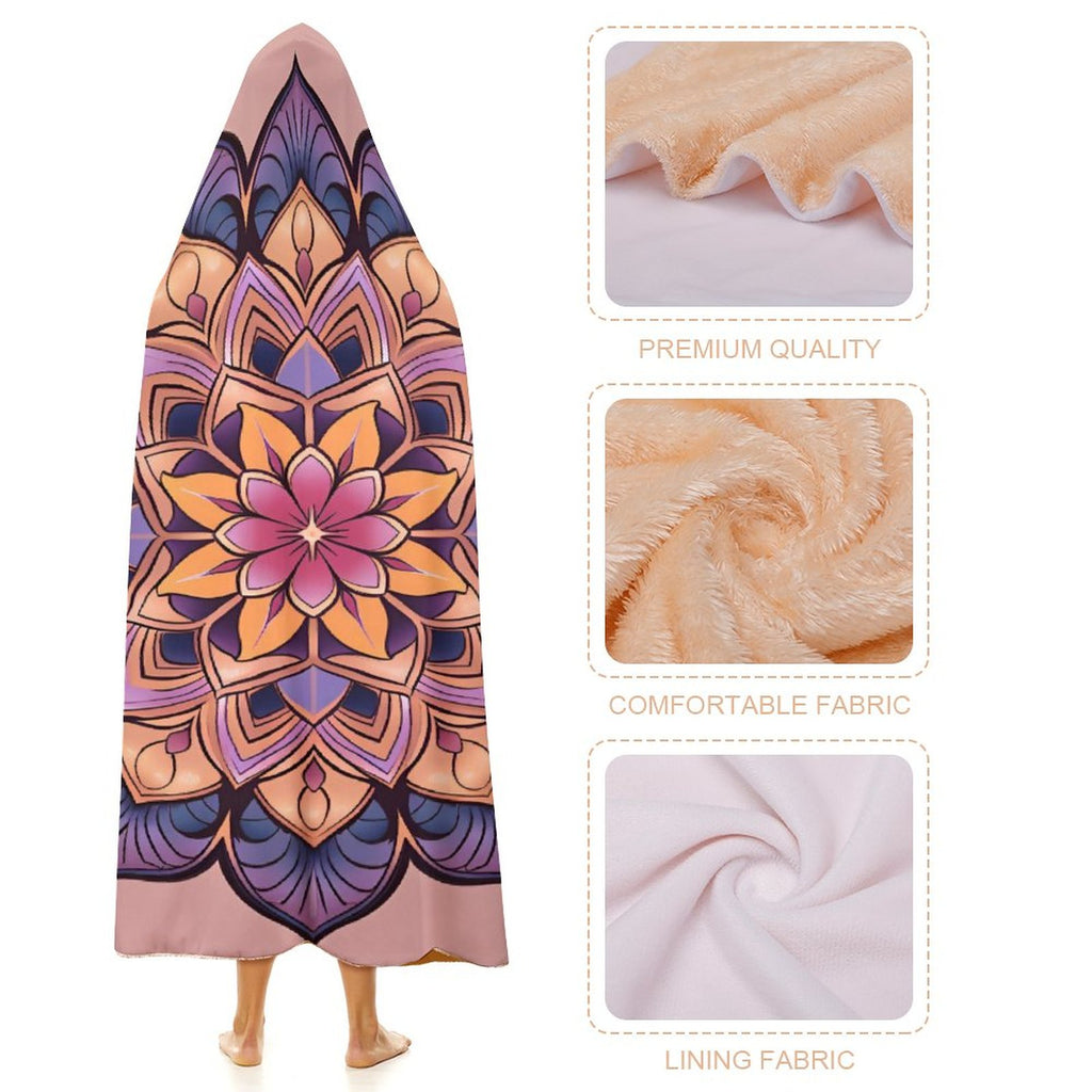 Manta con capucha Lotus