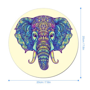 Elephant Round Mouse Pad