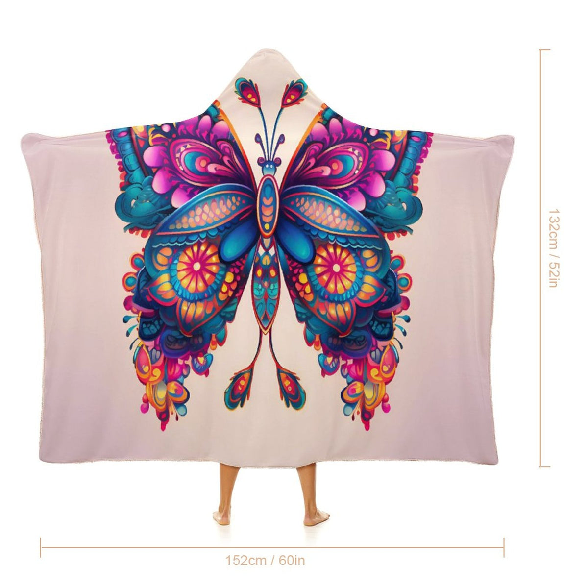 Butterfly Hooded Blanket