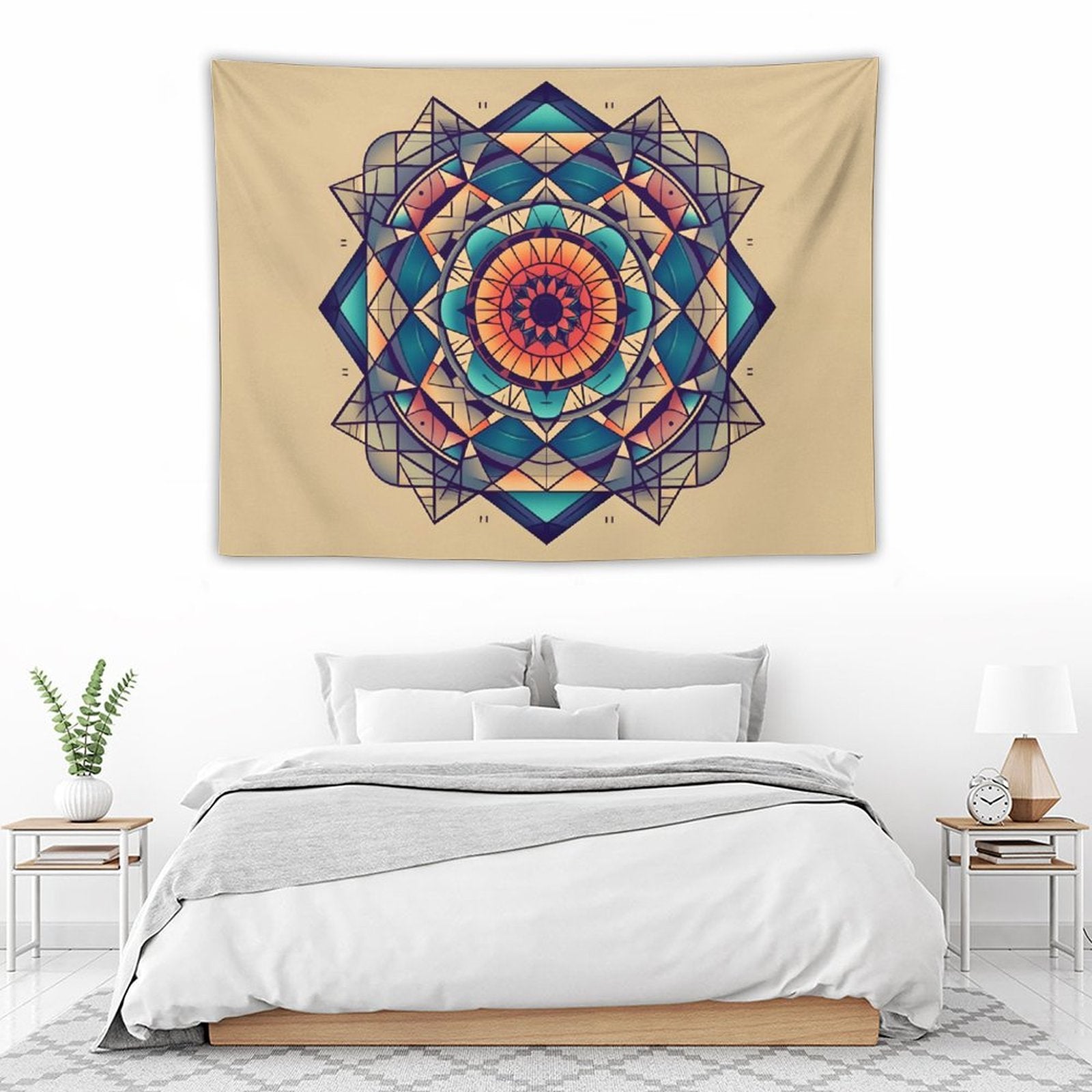 Tapiz geométrico de pared