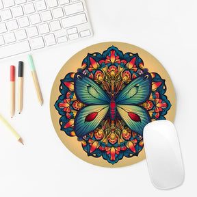 Butterfly Round Mouse Pad