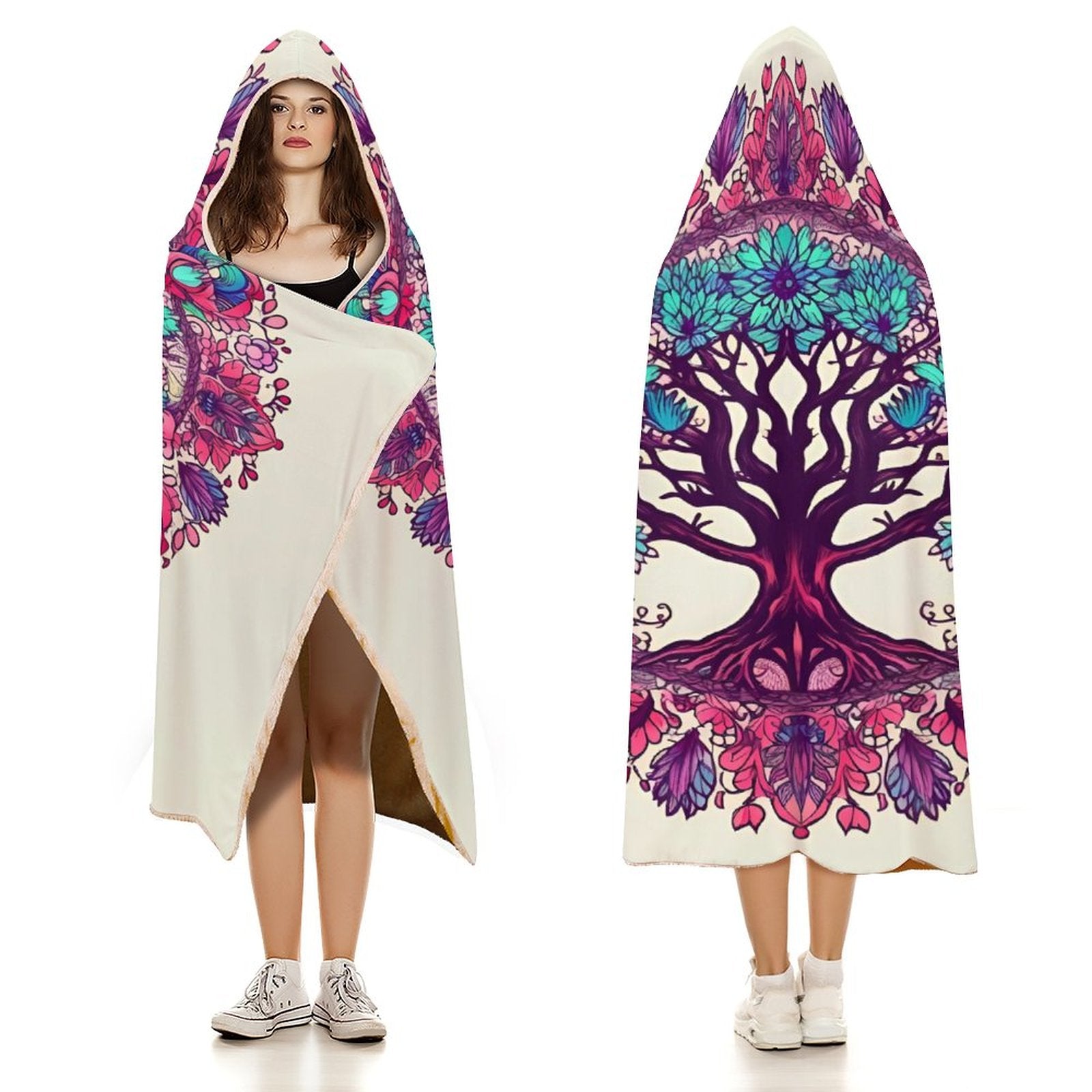 Tree Hooded Blanket