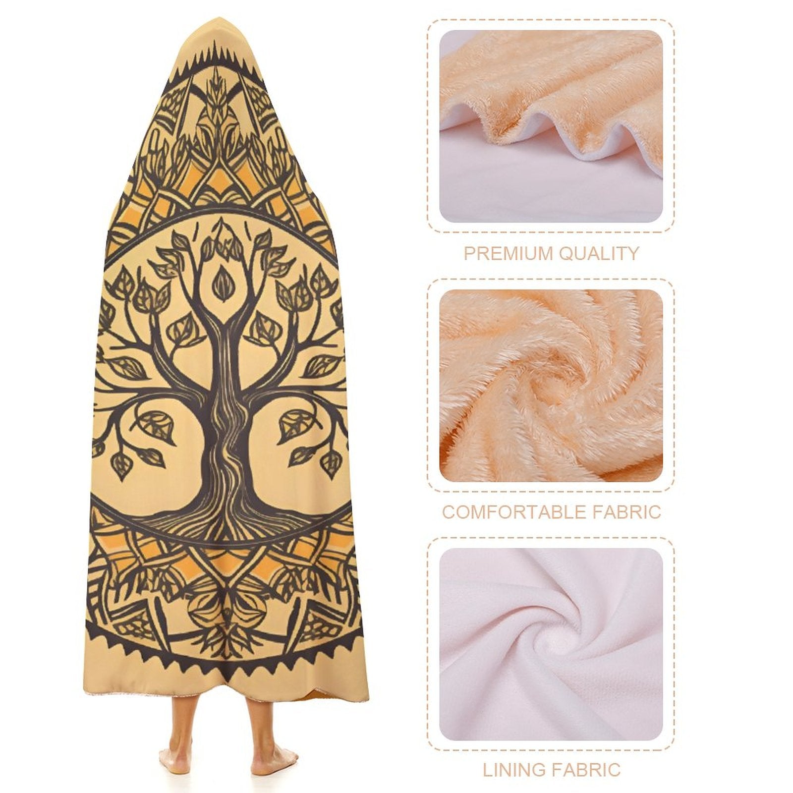 Tree Hooded Blanket