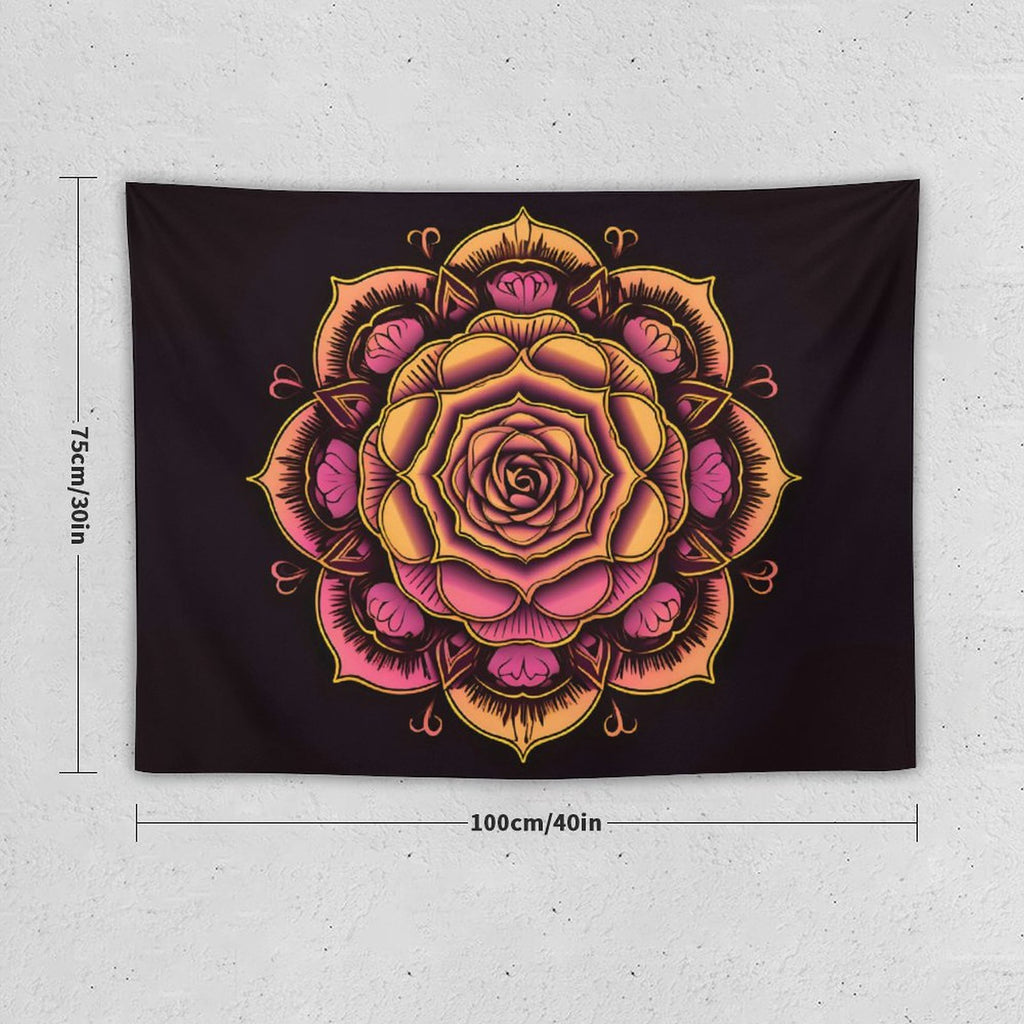 Tapiz de pared de rosas