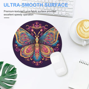 Butterfly Round Mouse Pad