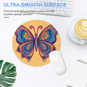 Butterfly Round Mouse Pad