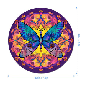 Butterfly Round Mouse Pad