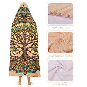 Tree Hooded Blanket