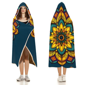 Sunflower Hooded Blanket