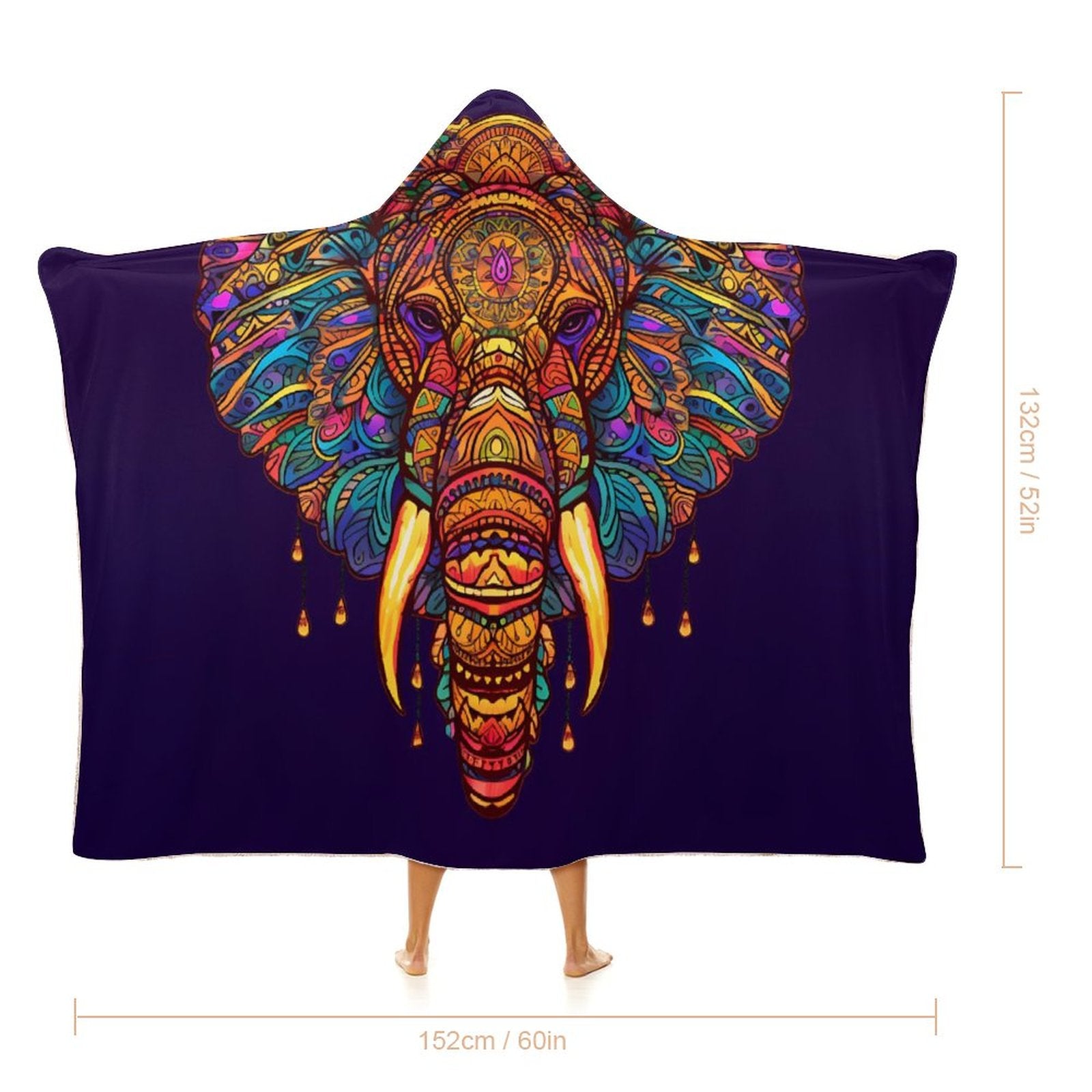 Elephant Hooded Blanket