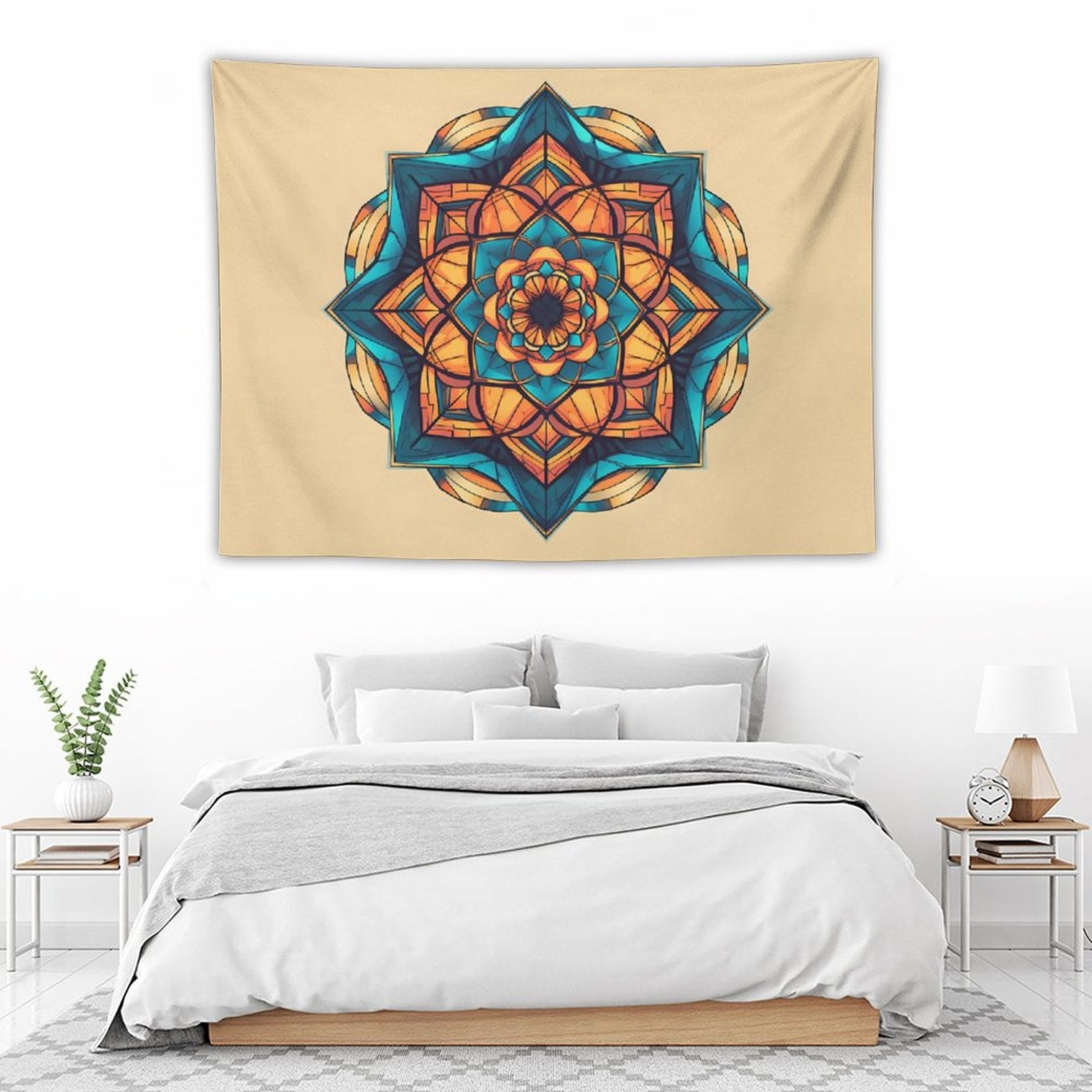 Tapiz geométrico de pared