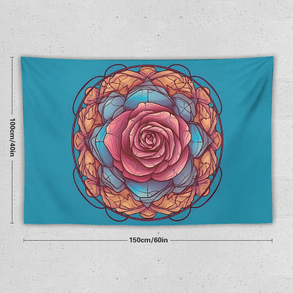 Tapiz de pared de rosas
