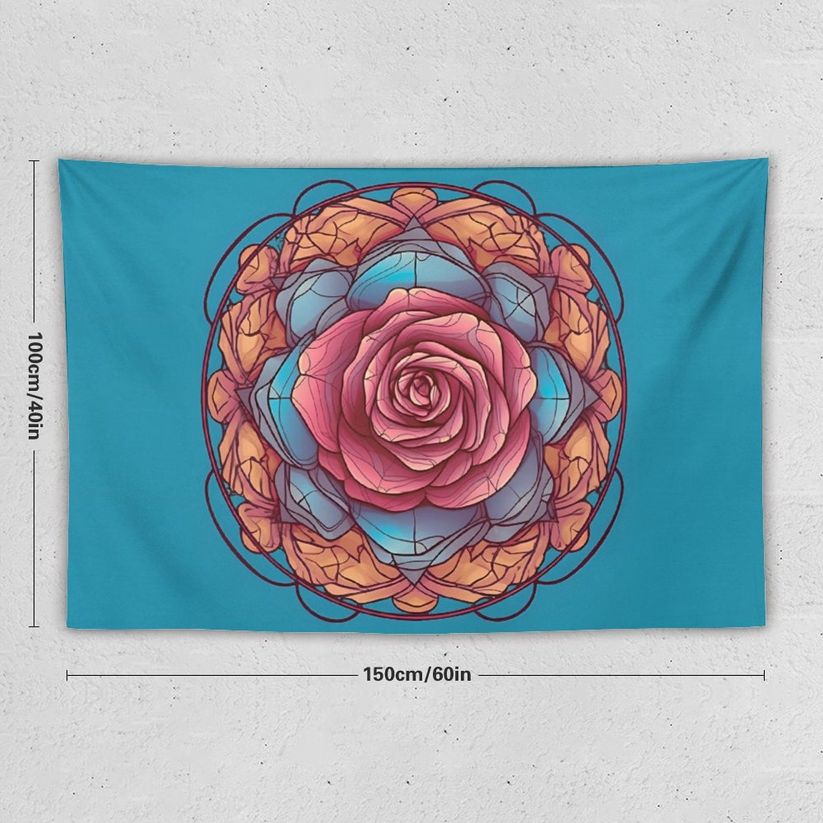 Tapiz de pared de rosas