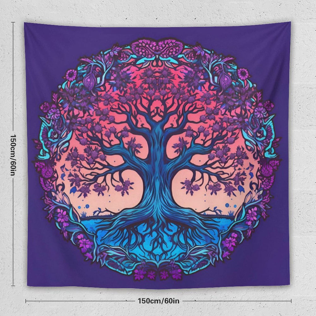 Tapiz de pared de árbol