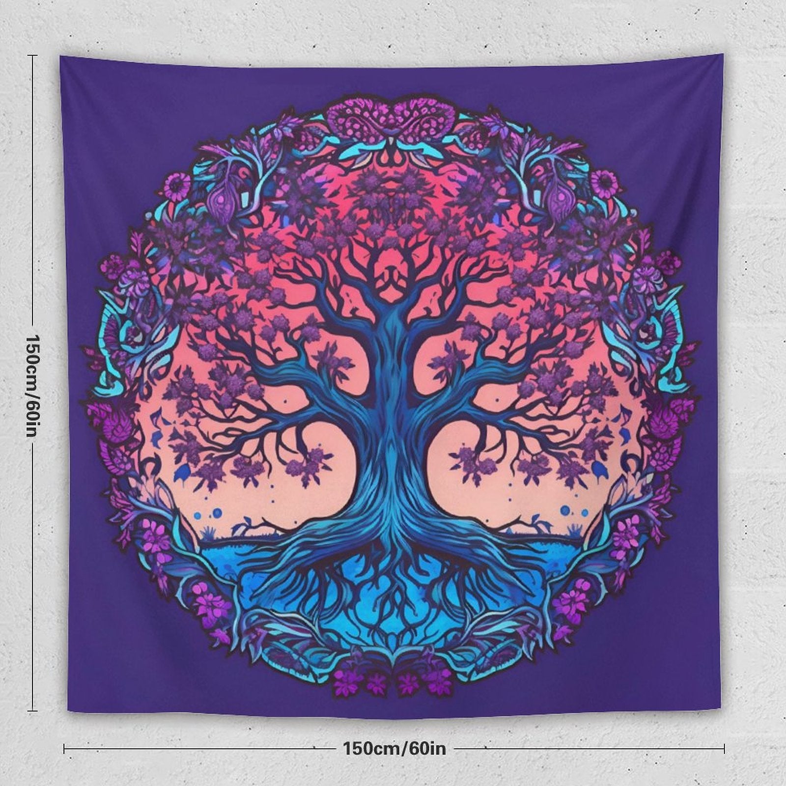 Tapiz de pared de árbol