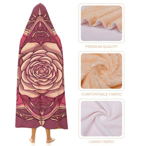 Rose Hooded Blanket