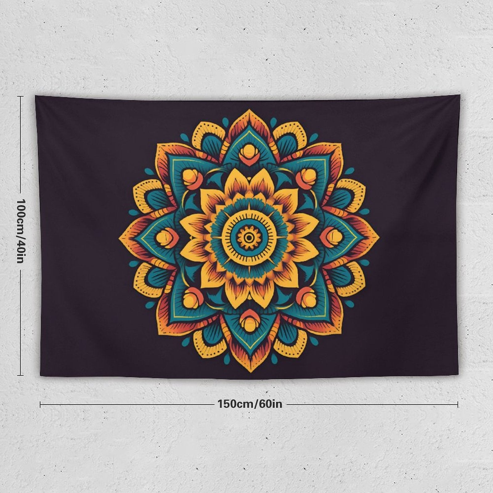 Tapiz de pared de flores