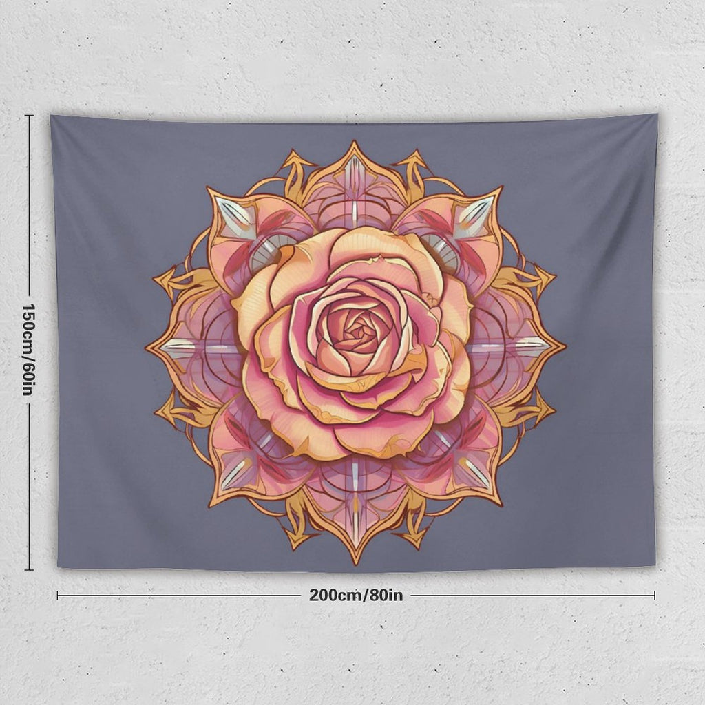 Tapiz de pared de rosas