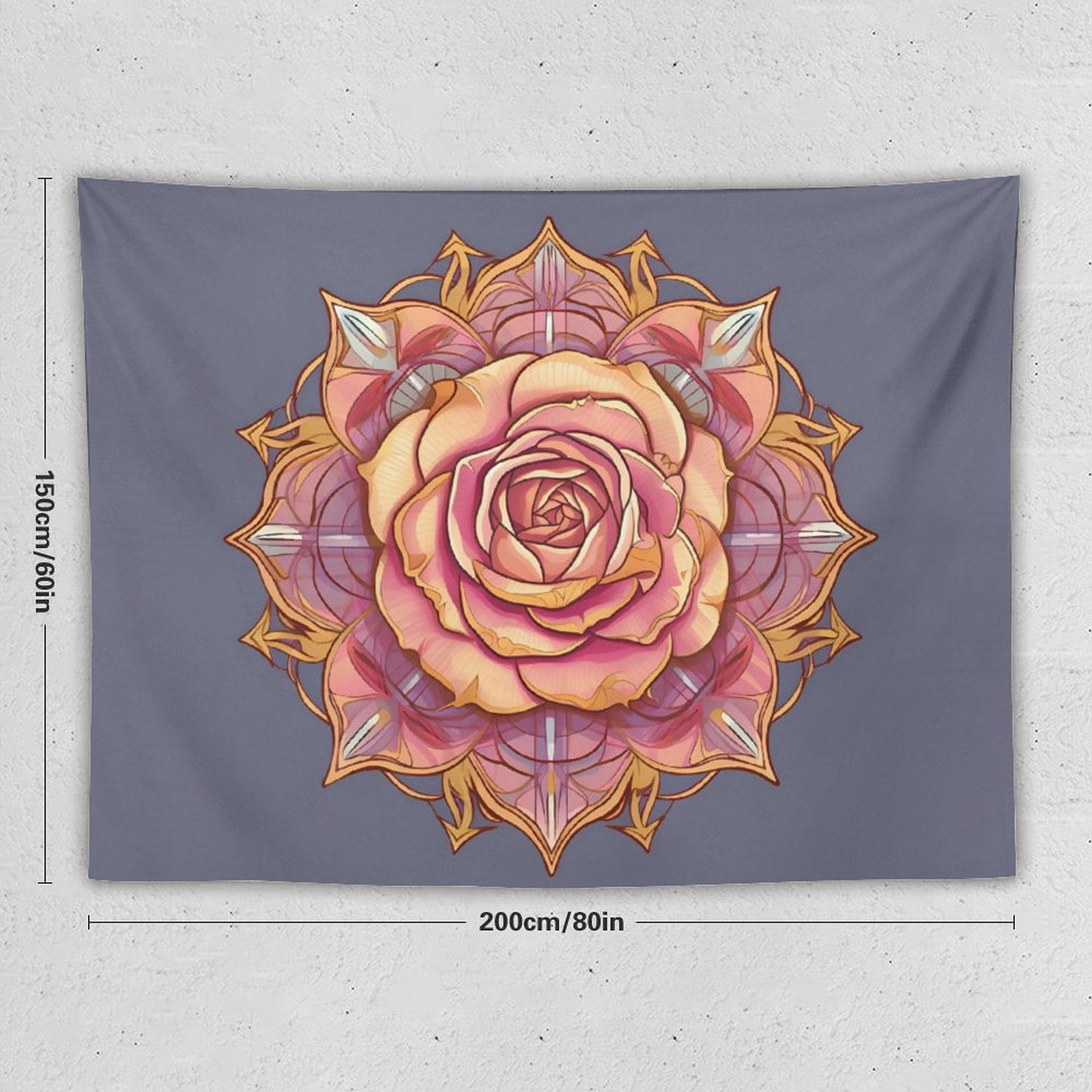 Tapiz de pared de rosas