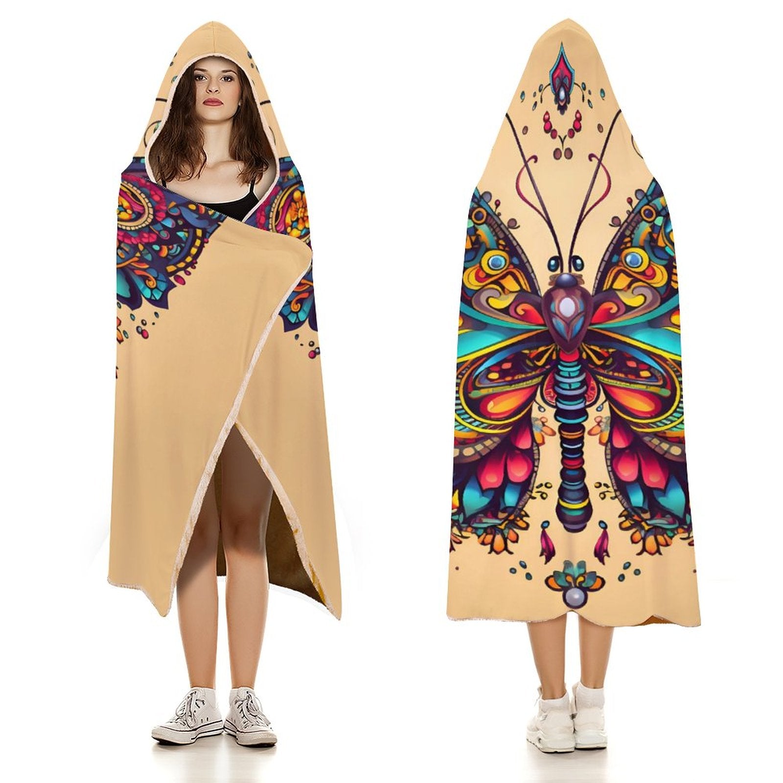 Butterfly Hooded Blanket