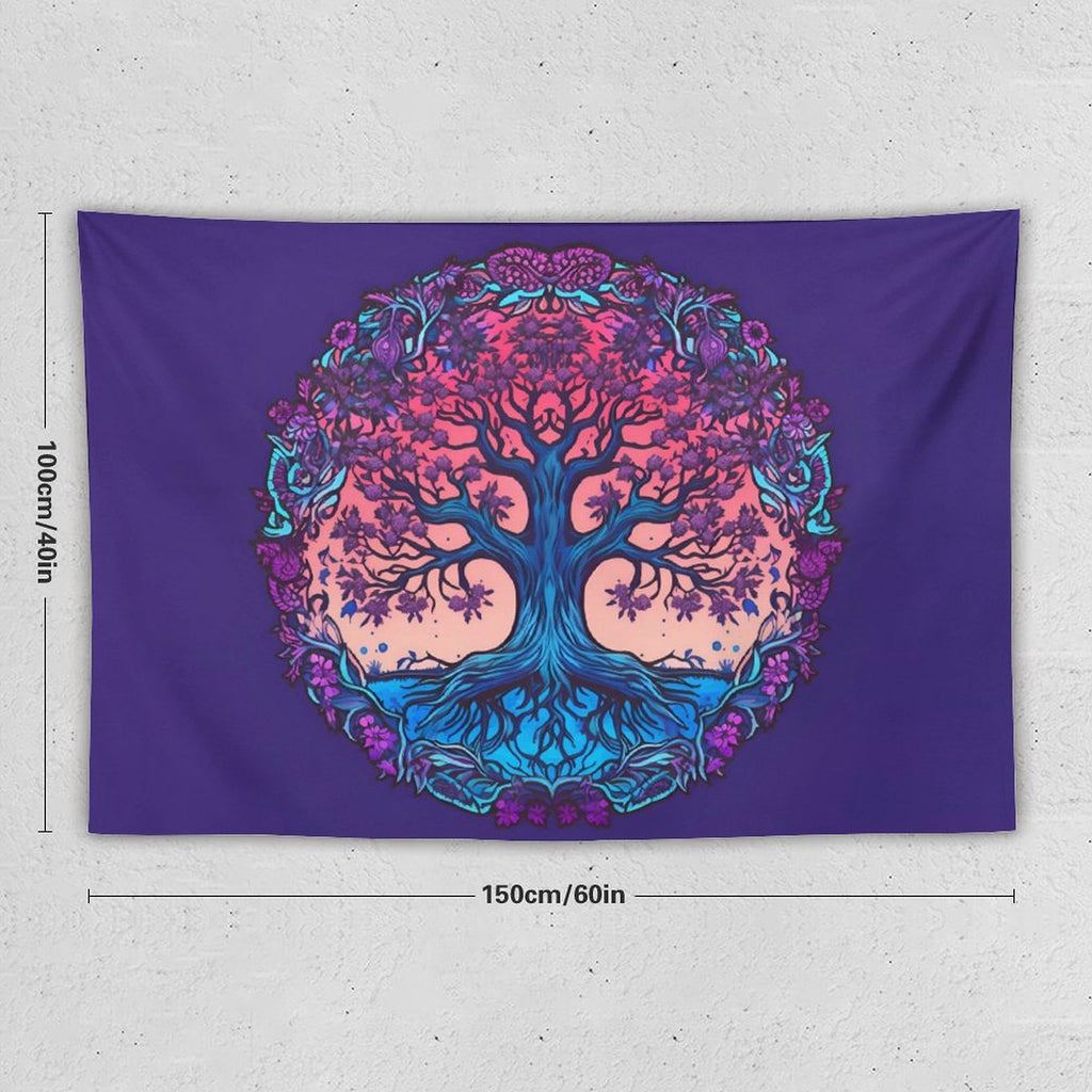 Tapiz de pared de árbol