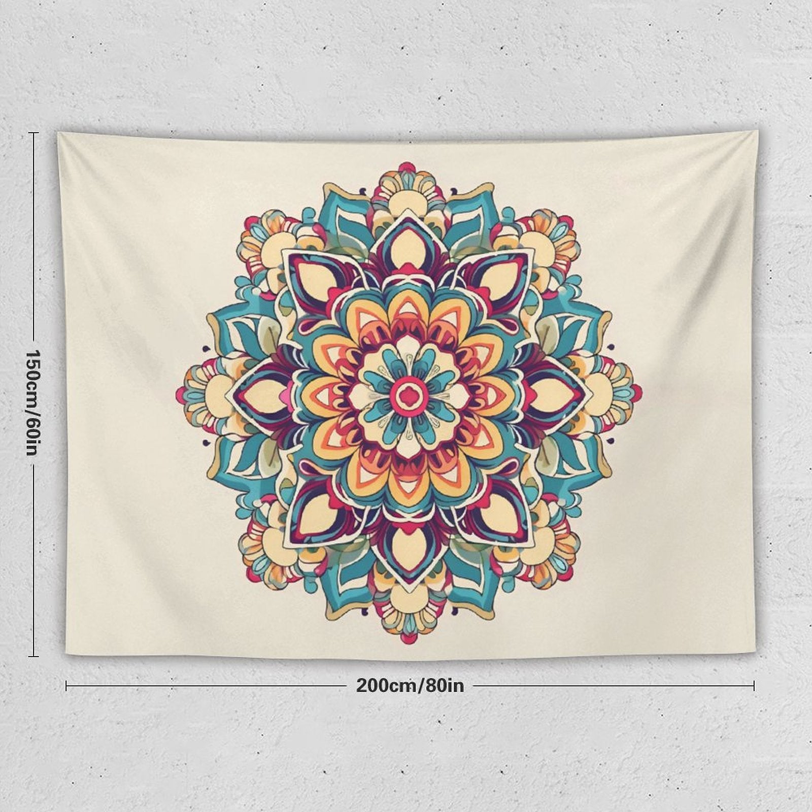 Tapiz de pared de flores