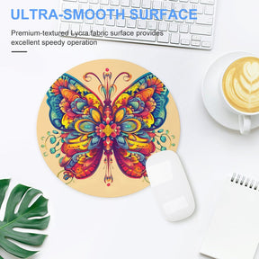 Butterfly Round Mouse Pad