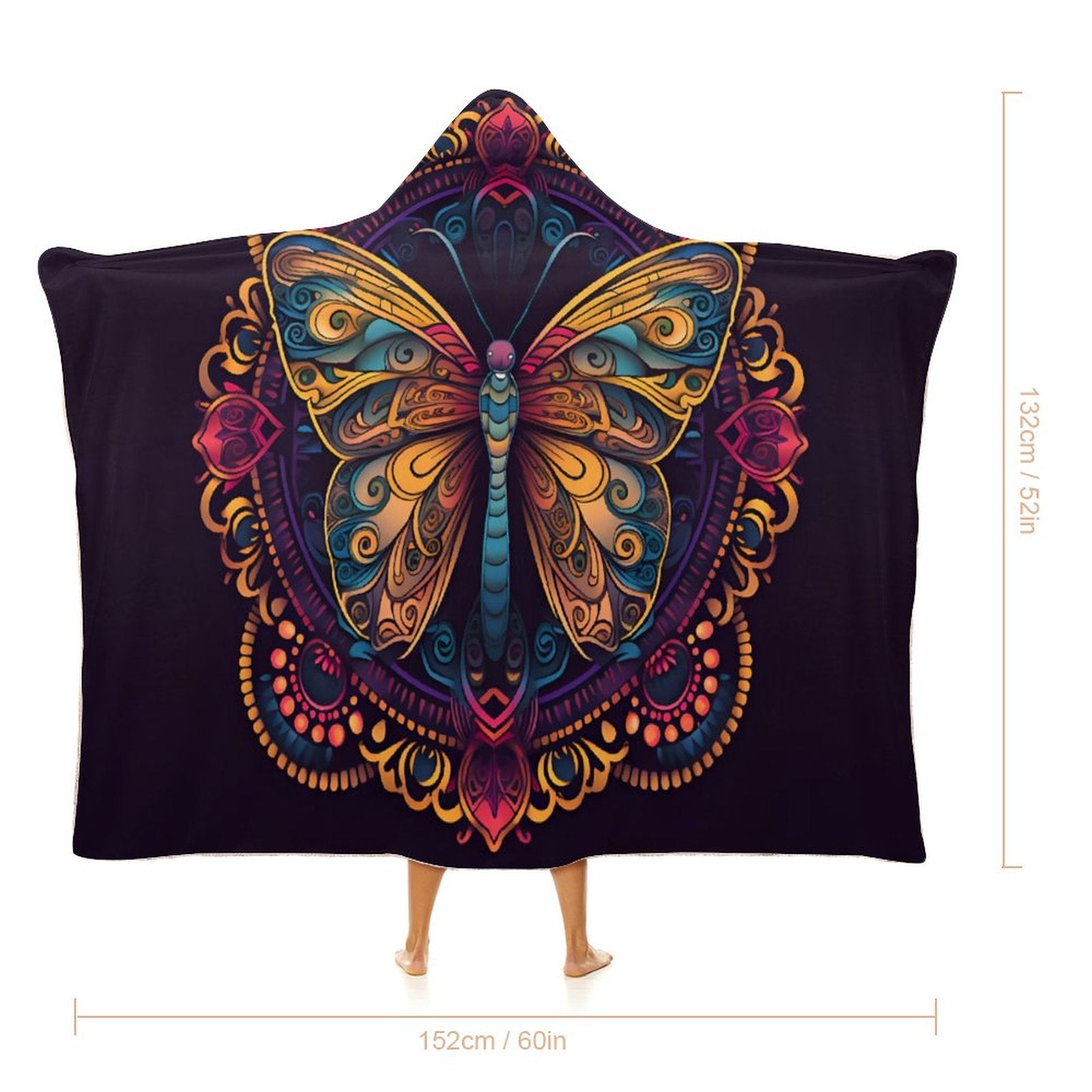 Butterfly Hooded Blanket