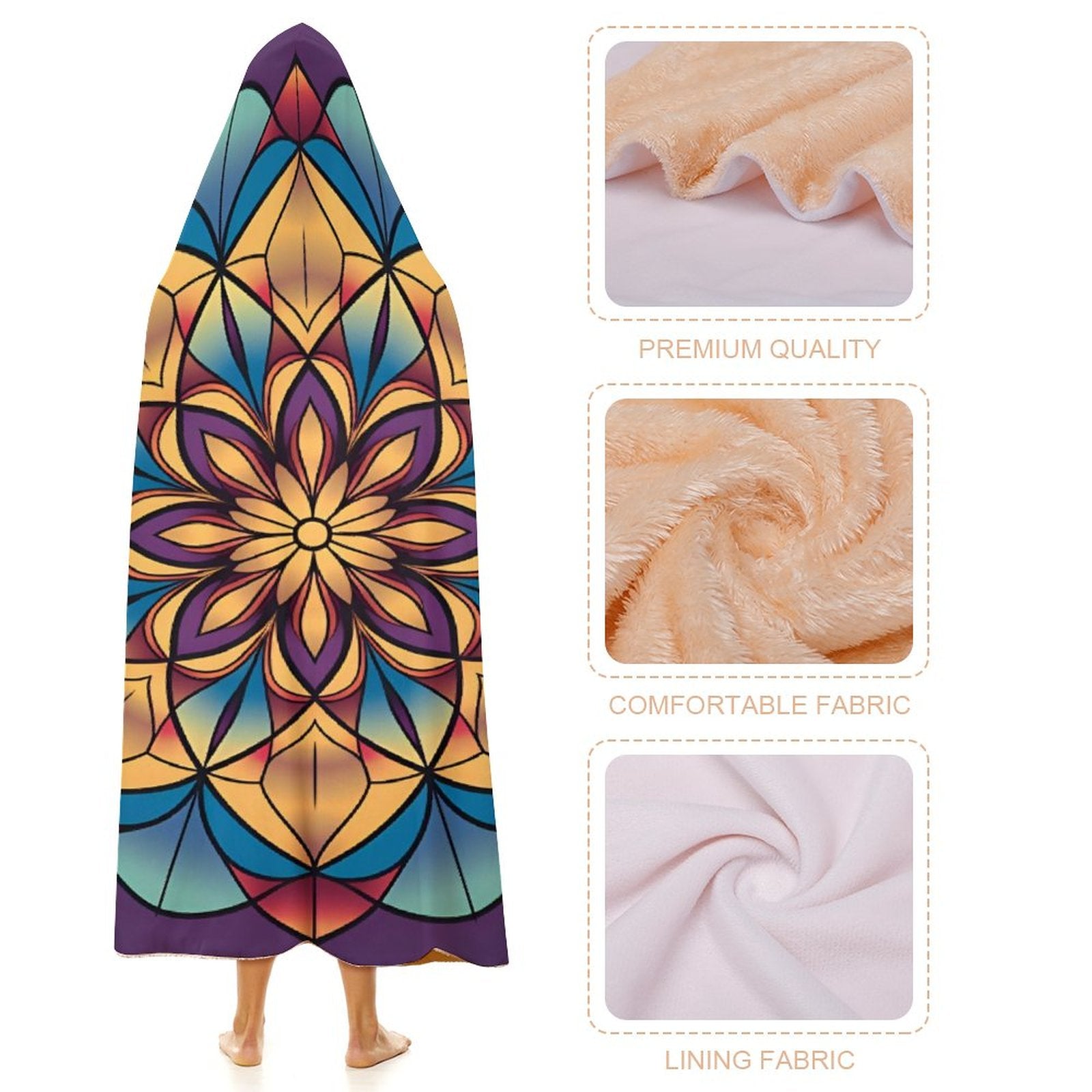 Lotus Hooded Blanket