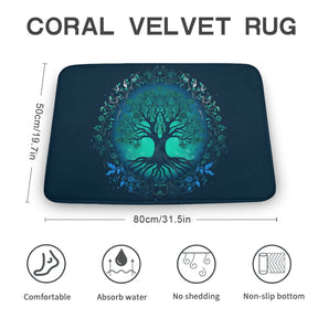 Tree Coral Velvet Rug