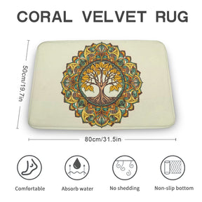 Tree Coral Velvet Rug