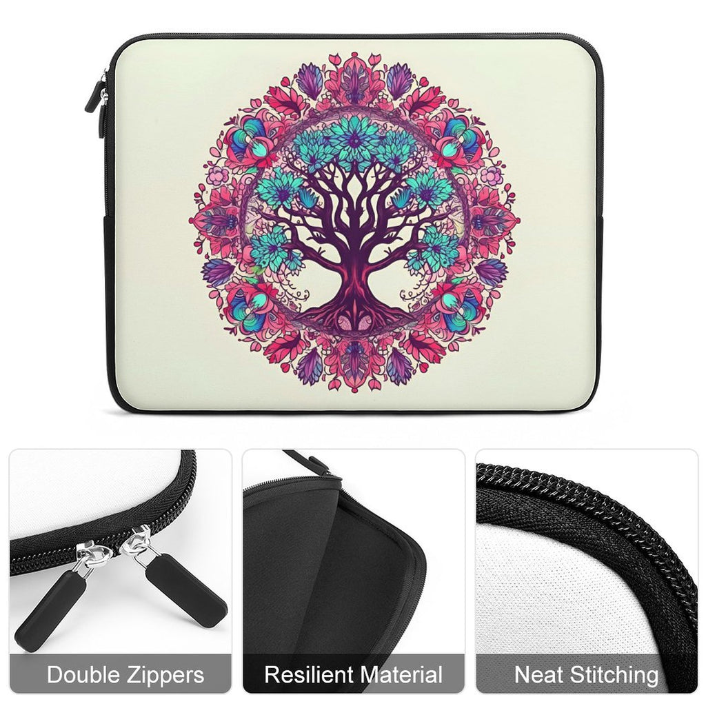 Funda para portátil con diseño de árbol