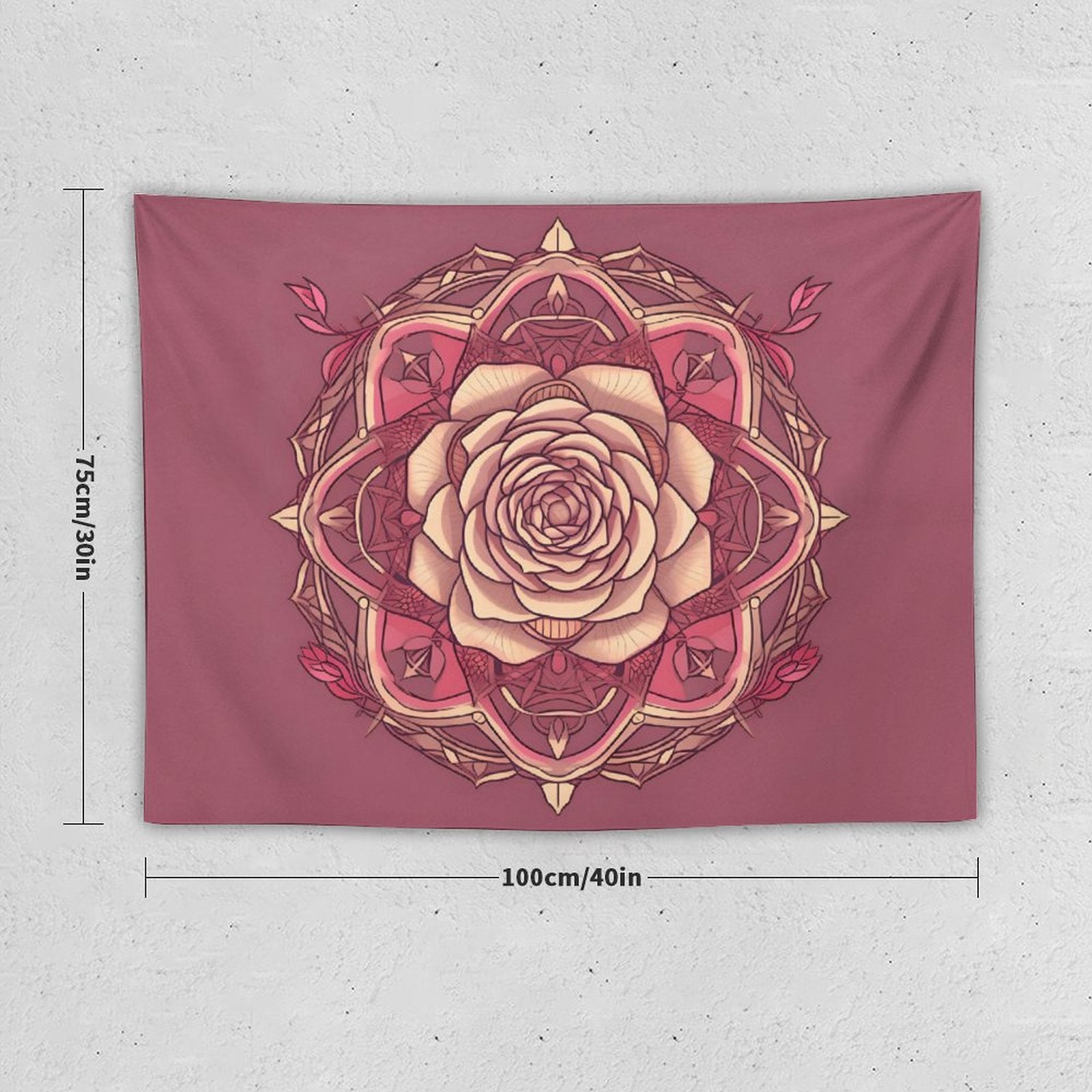 Tapiz de pared de rosas